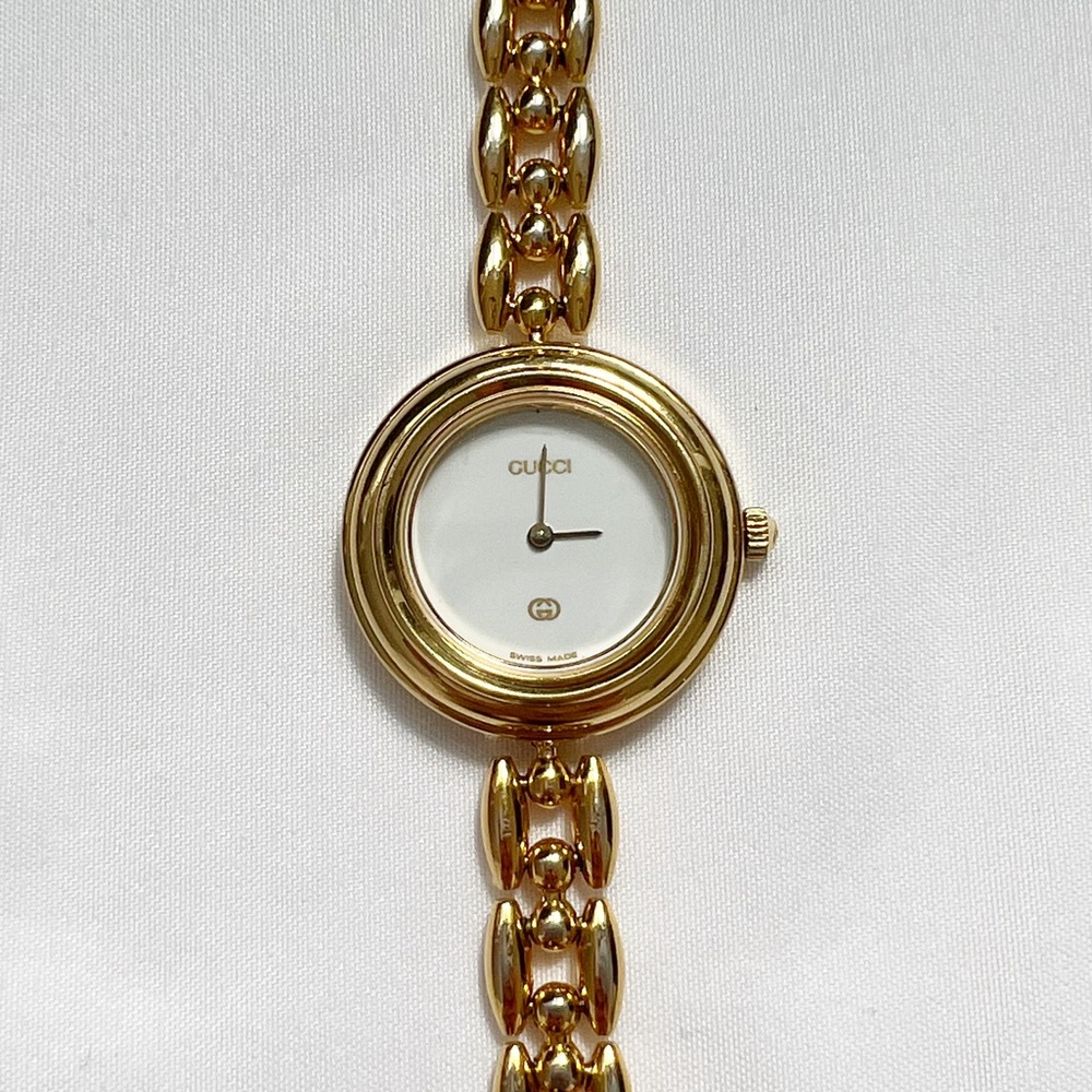 gucci vintage interchangeable watch gold BEZEL ONLY